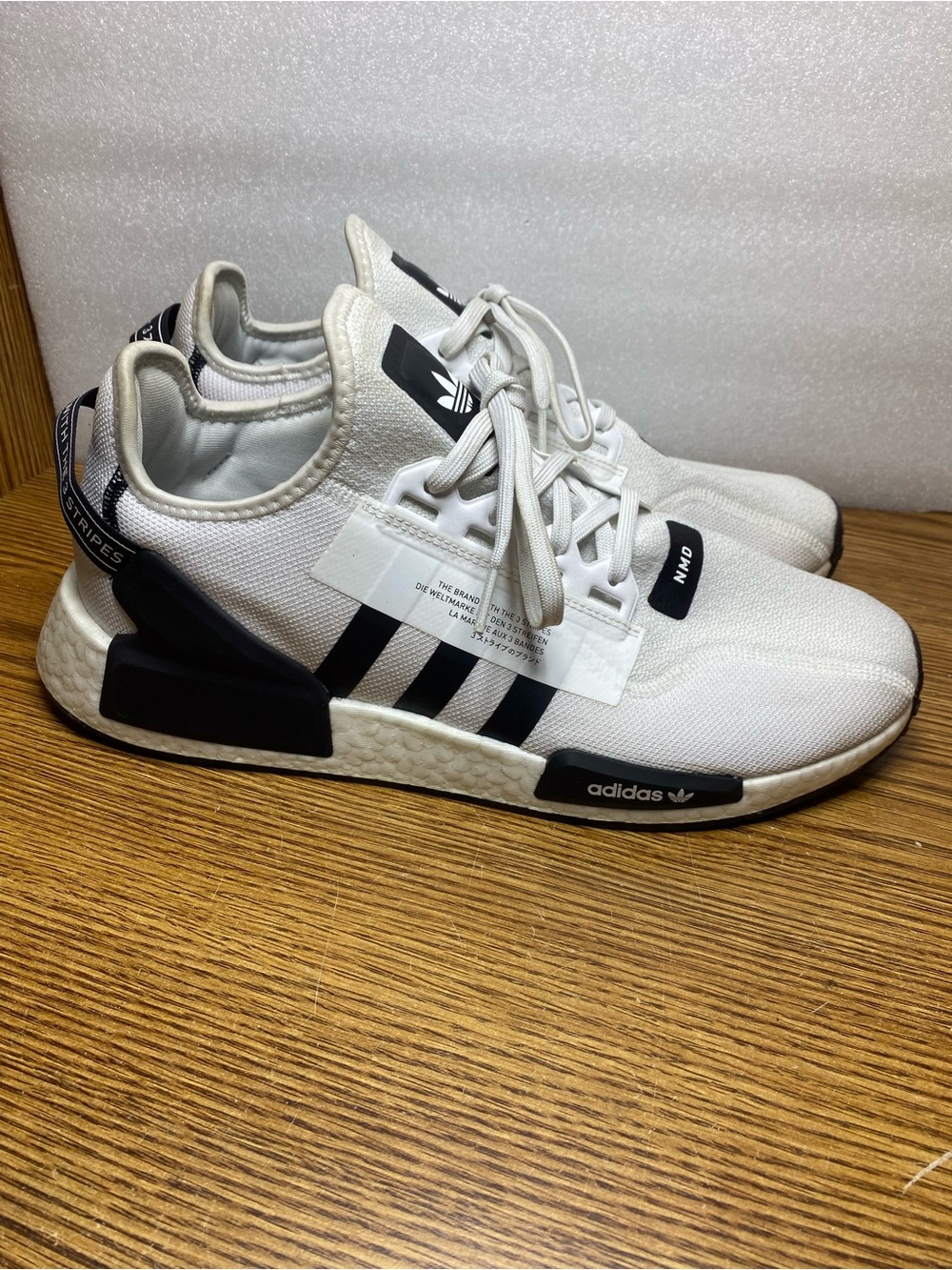 Adidas Originals NMD R1 V2 Athletic Trainer Shoes Black White Gx6368 Men Size 13